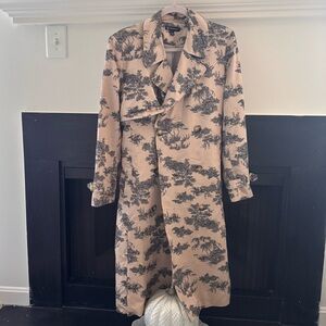 INC International Concepts Beige and Black Coat